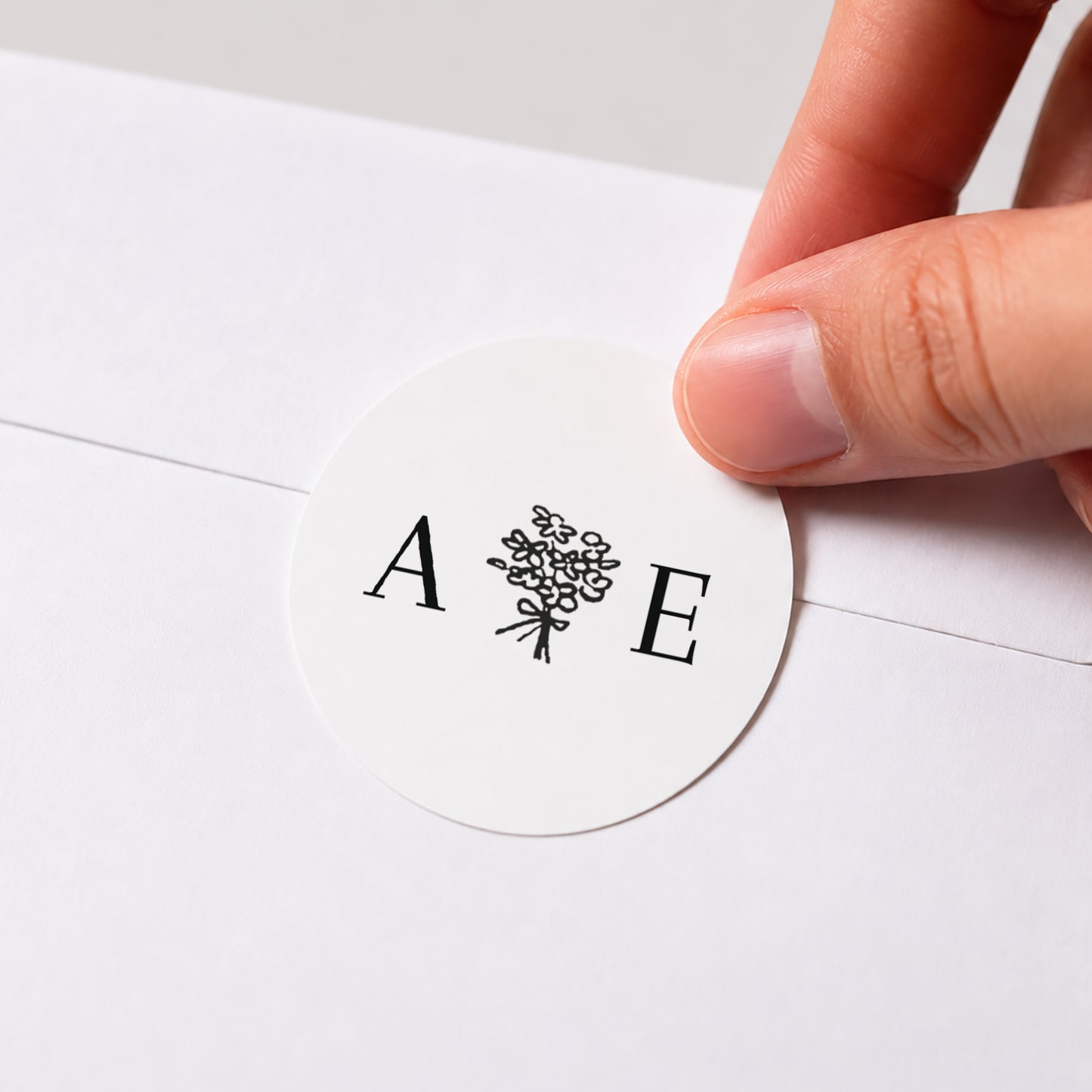 Sticker Hochzeit Rund Es lebe, wer frisch verheiratet ist foto N° 1
