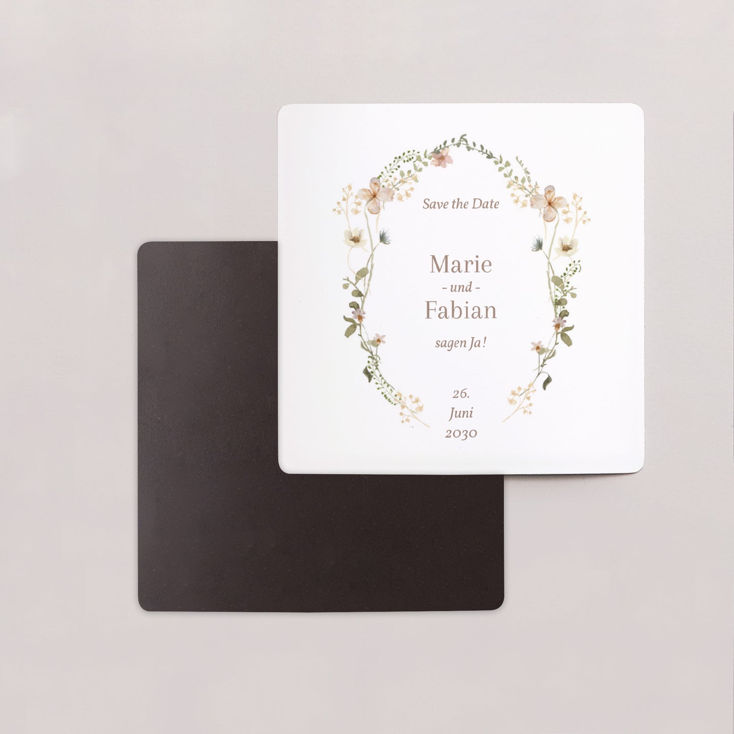Save the date Karte Hochzeit Satz von 9, magnetisch. Wildblumen III foto N° 2