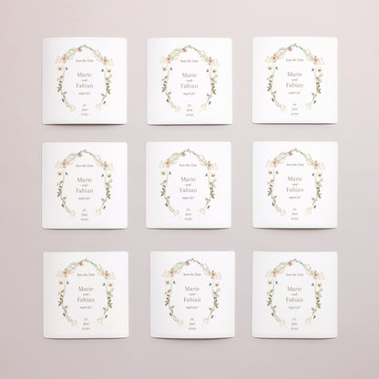Save the date Karte Hochzeit Satz von 9, magnetisch. Wildblumen III foto N° 3