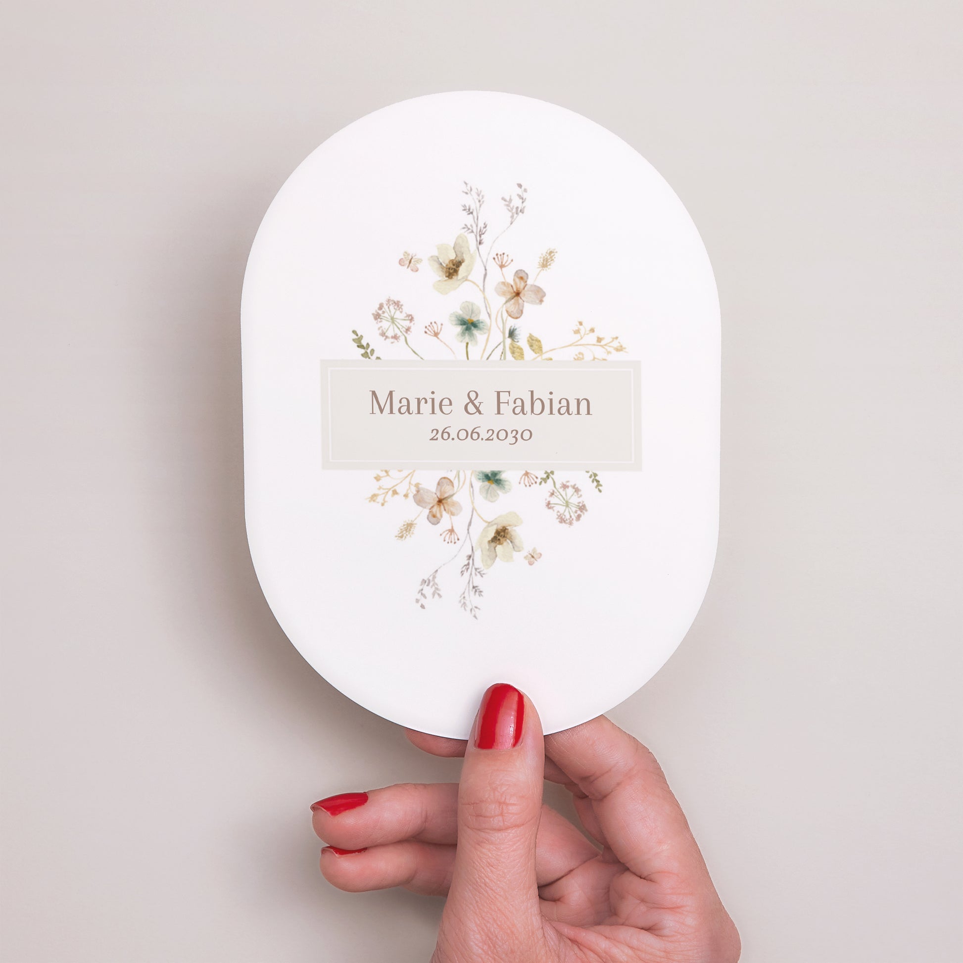 Hochzeitseinladung oval Wildblumen III foto N° 2