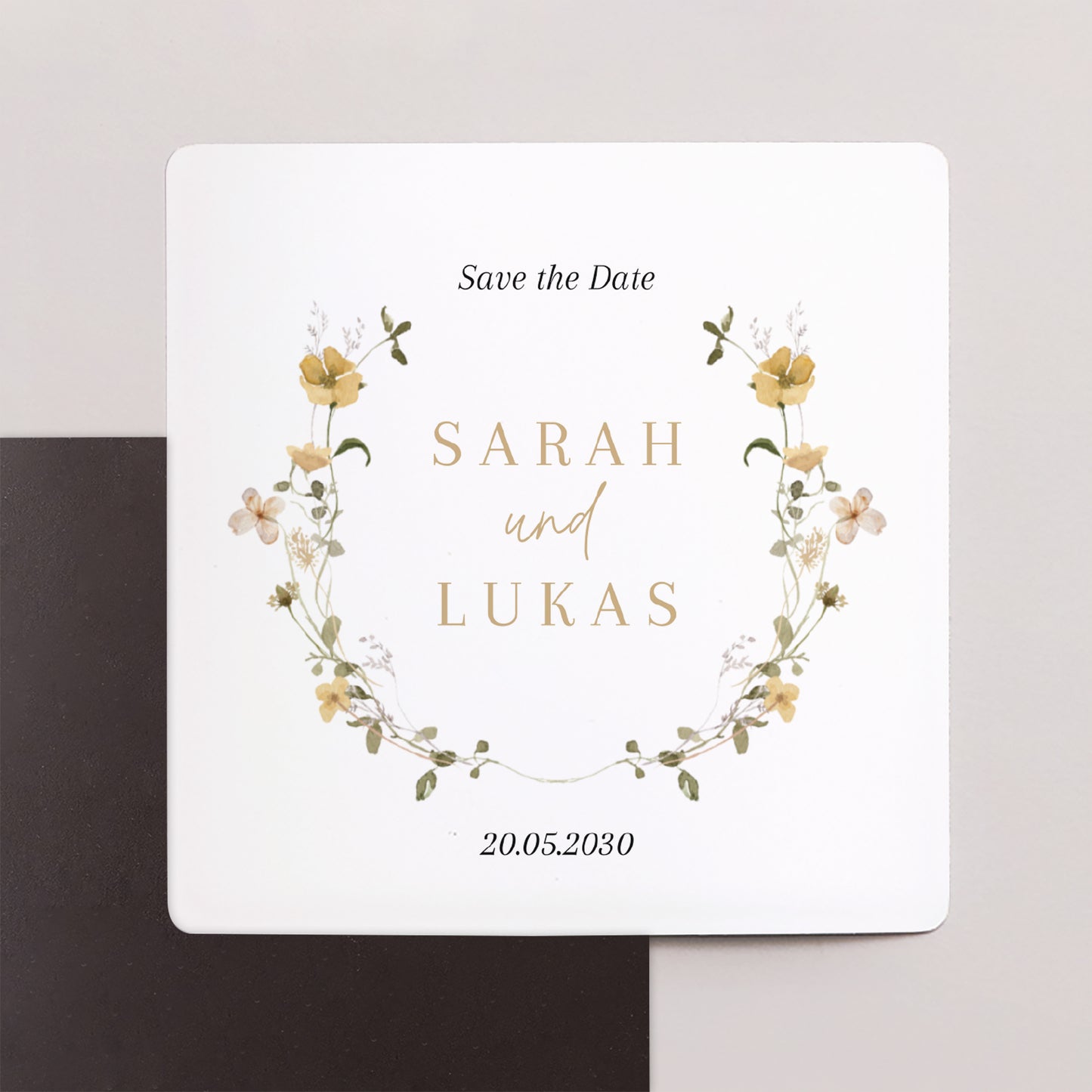 Save the date Karte Hochzeit Satz von 9, magnetisch. Wildblumen II foto N° 1
