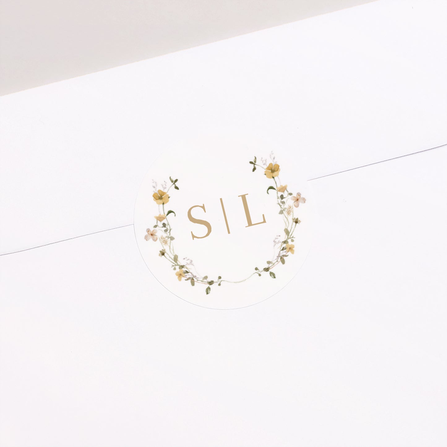 Sticker Hochzeit Rund Wildblumen II foto N° 2