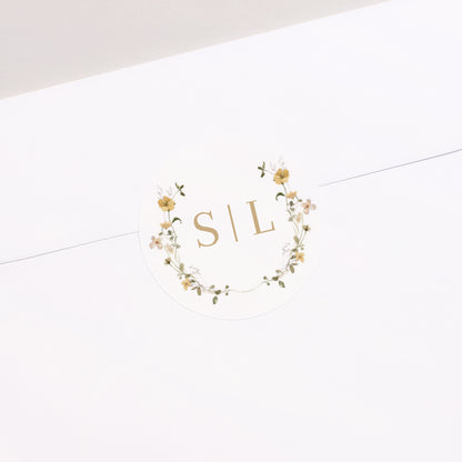 Sticker Hochzeit Rund Wildblumen II foto N° 2