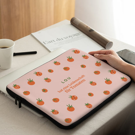 Laptophülle Objekte 15 Zoll Konzentriert wie eine Tomate