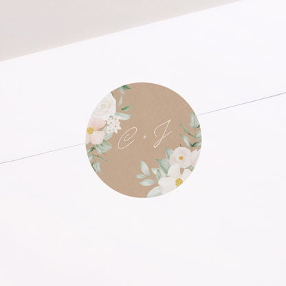Sticker Hochzeit Rund Romantik II foto N° 2