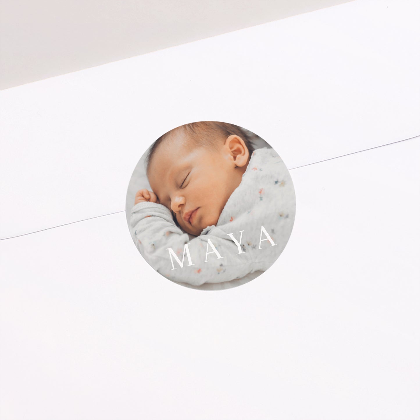 Sticker Geburt Rund A star is born foto N° 2