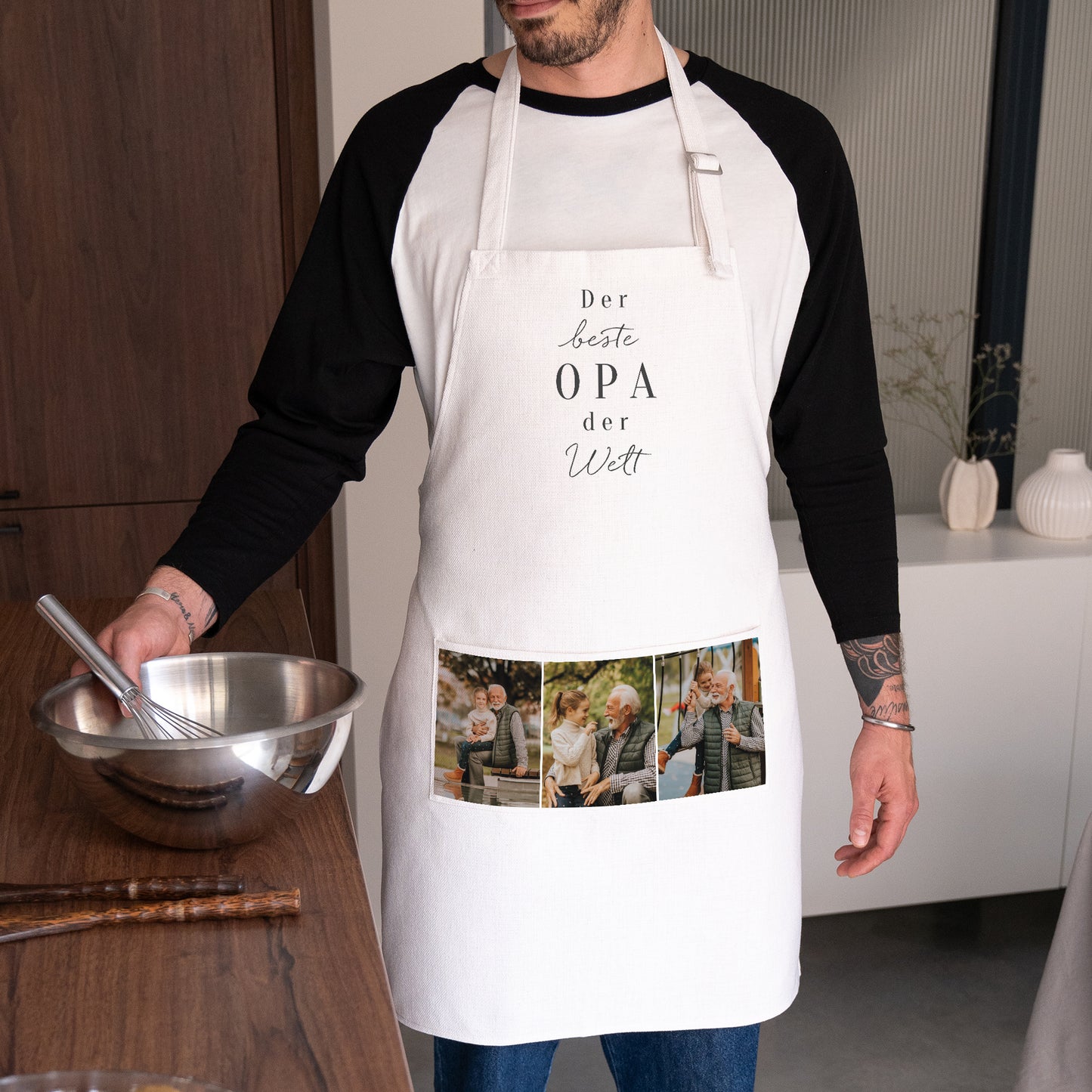 Schürze Objekte Natürliches Beige Opa Henne foto N° 1