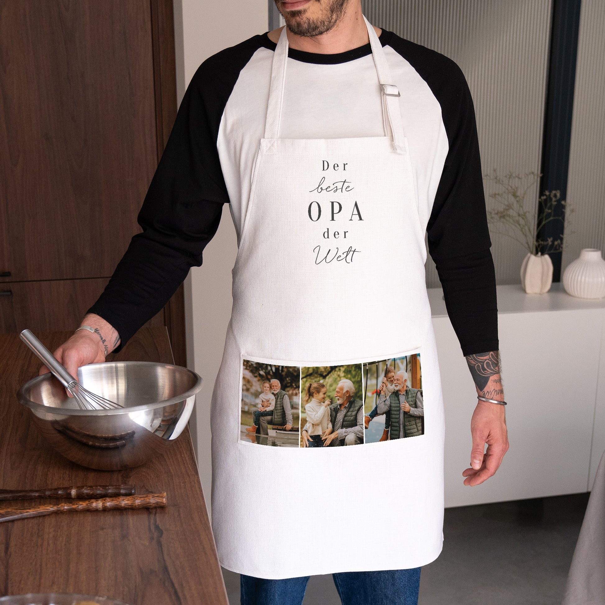 Schürze Objekte Natürliches Beige Opa Henne foto N° 1