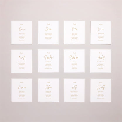 Sitzplan Hochzeit Pack von 12 Shakespeare foto N° 1