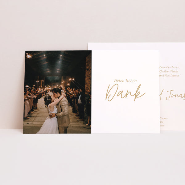 Dankeskarte Hochzeit Landschaft Shakespeare foto