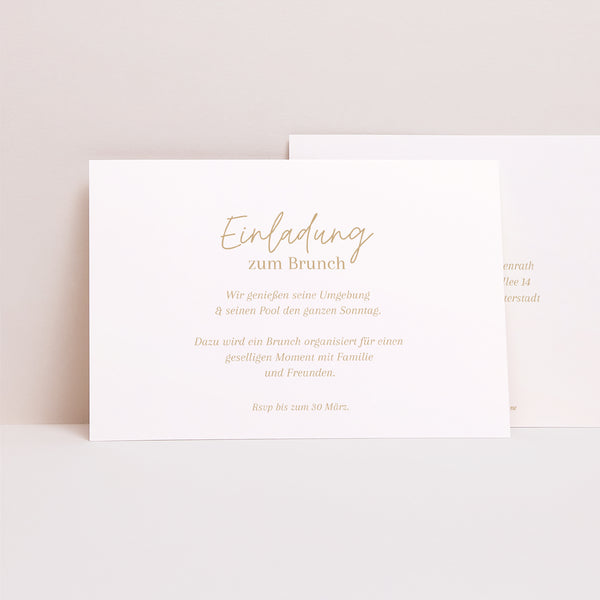 Einladungskarte Hochzeit Landschaft Shakespeare foto