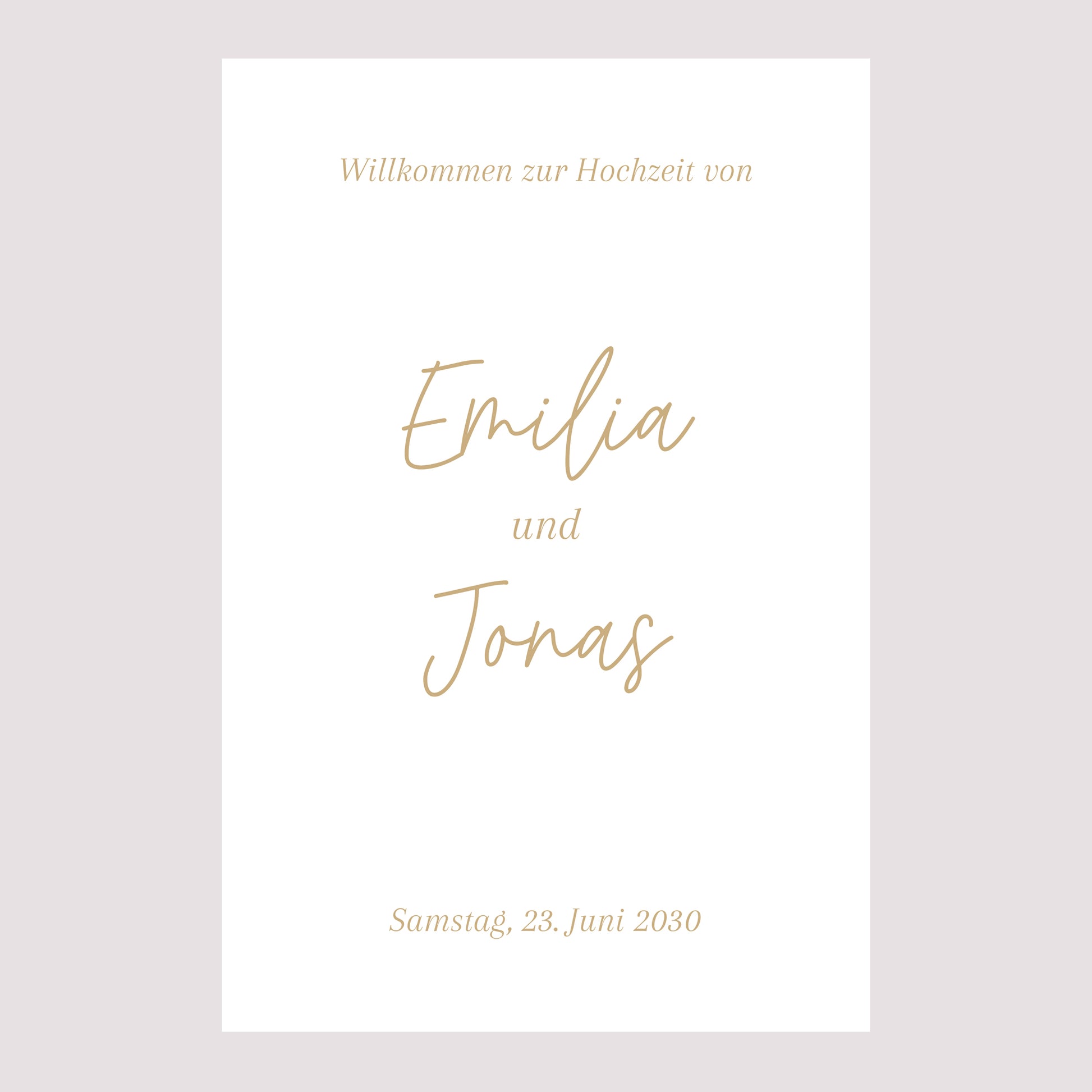 Begrüßungstafel Hochzeit Porträt 60 x 90 cm Shakespeare foto N° 2