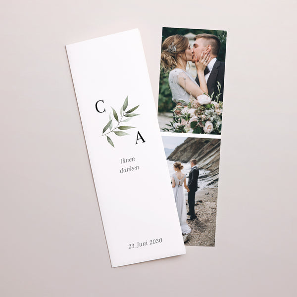 Dankeskarte Hochzeit Fotoautomaten Lesezeichen Majéline foto