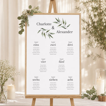 Sitzplan Hochzeit Porträt Majéline foto N° 1