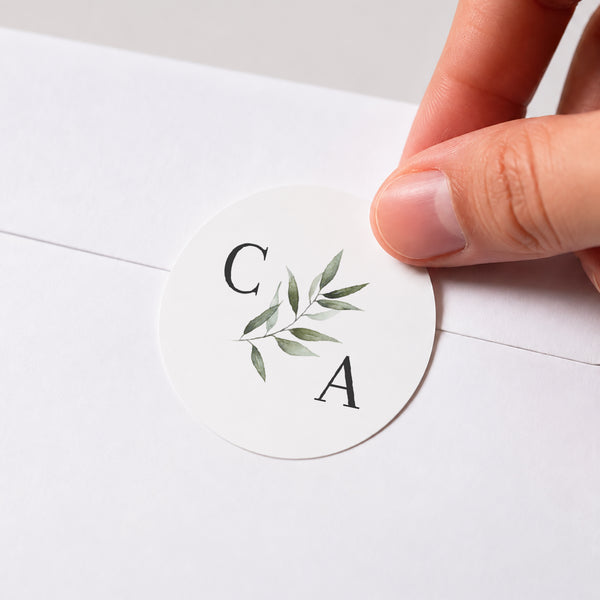 Sticker Hochzeit Rund Majéline foto