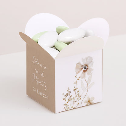 Geschenkbox Hochzeit Schmetterlingsöffnung Kamelie foto N° 1