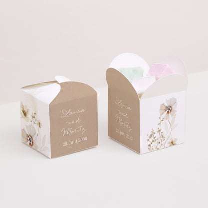 Geschenkbox Hochzeit Schmetterlingsöffnung Kamelie foto N° 2