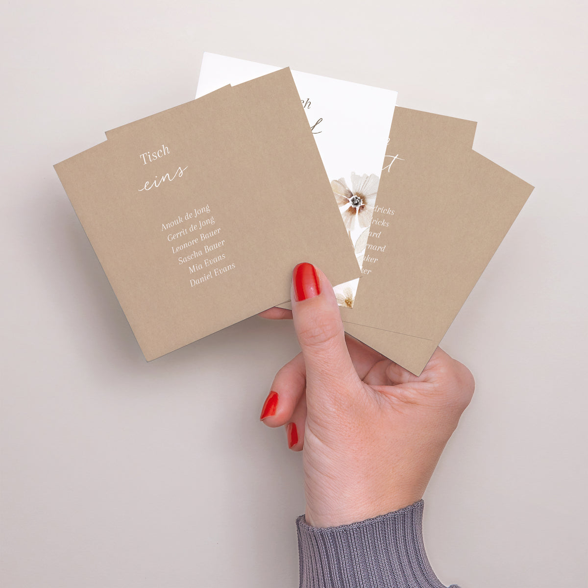 Sitzplan Hochzeit Pack von 12 Kamelie foto N° 3