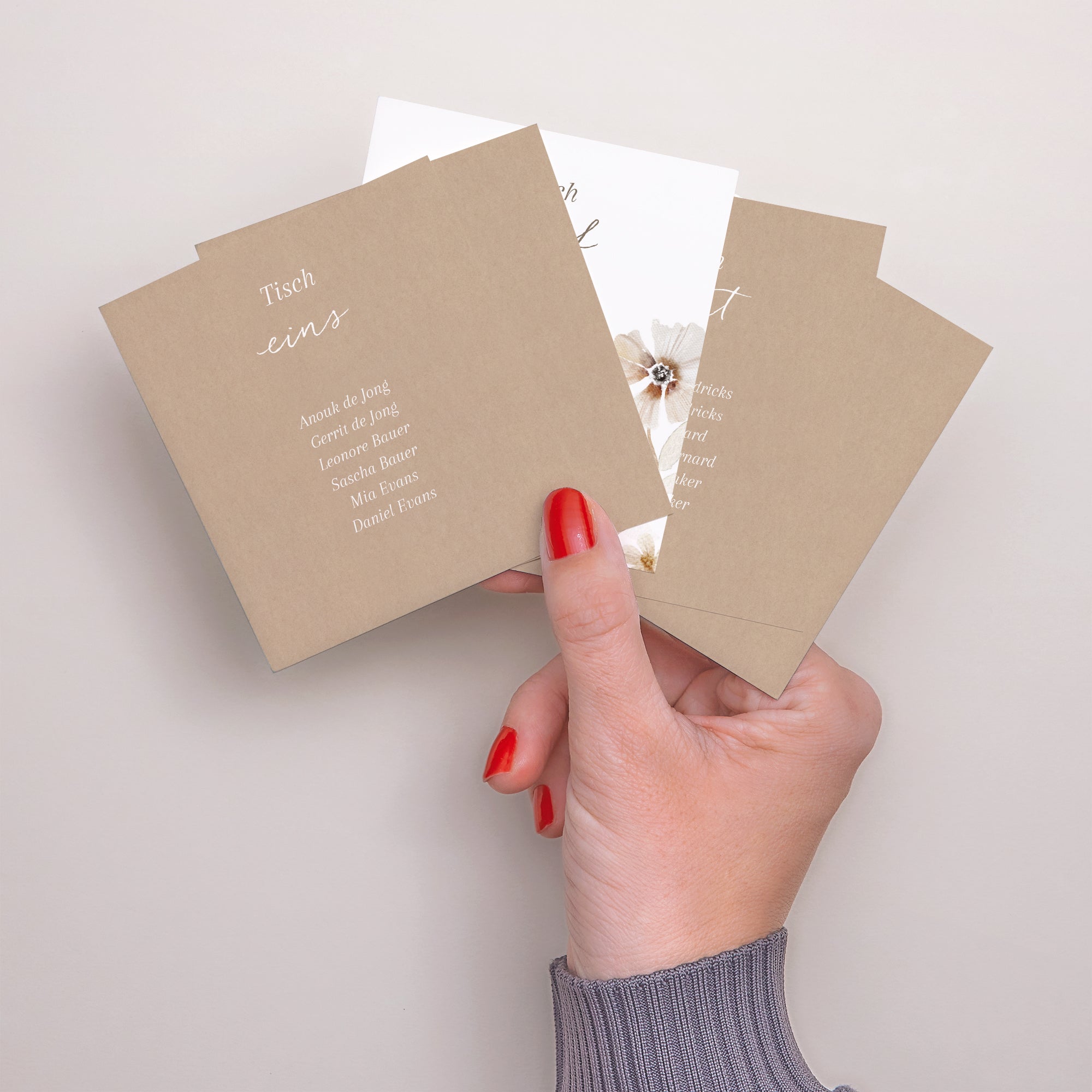 Sitzplan Hochzeit Pack von 12 Kamelie foto N° 3