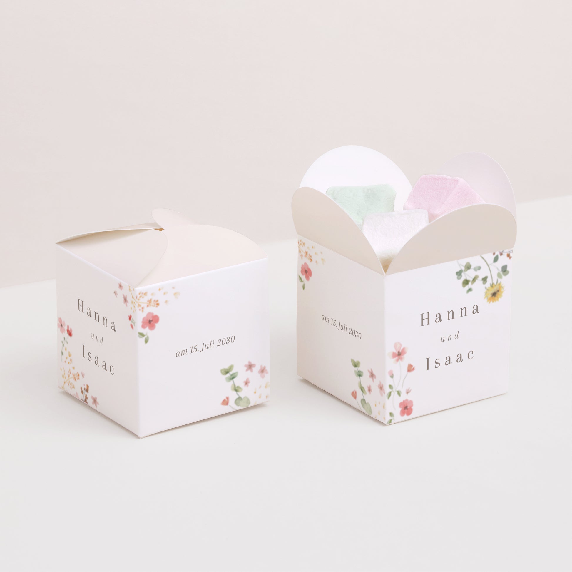 Geschenkbox Hochzeit Schmetterlingsöffnung foto N° 2
