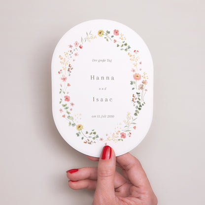 Hochzeitseinladung oval foto N° 2