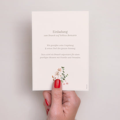 Einladungskarte Hochzeit Porträt foto N° 3