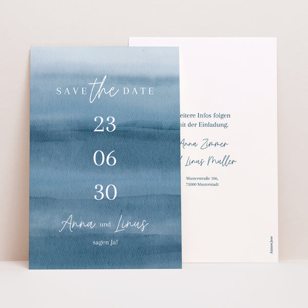 Save the date Karte Hochzeit PortraitPorträt foto