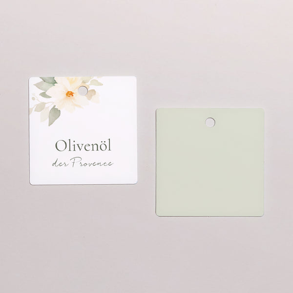 Vorgelochtes Etikett Hochzeit quadratisch Romantischer Blumenstrauß foto