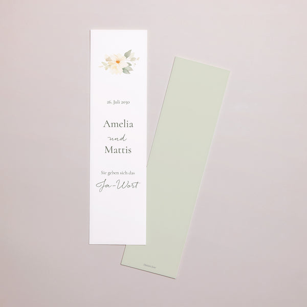 Save the date Karte Hochzeit Lesezeichen Romantischer Blumenstrauß foto