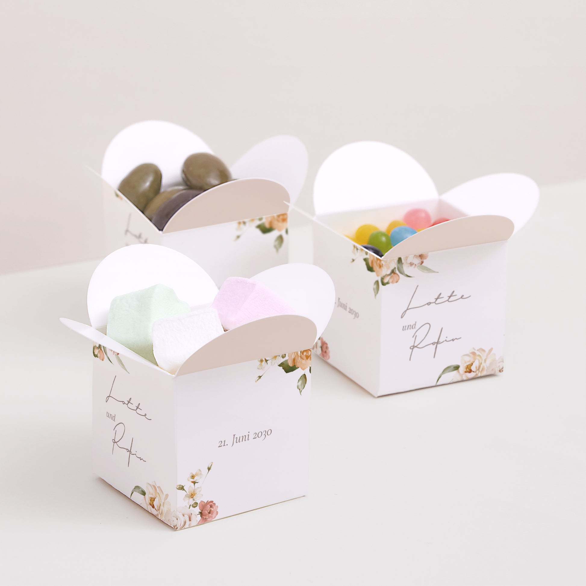 Geschenkbox Hochzeit Schmetterlingsöffnung foto N° 3