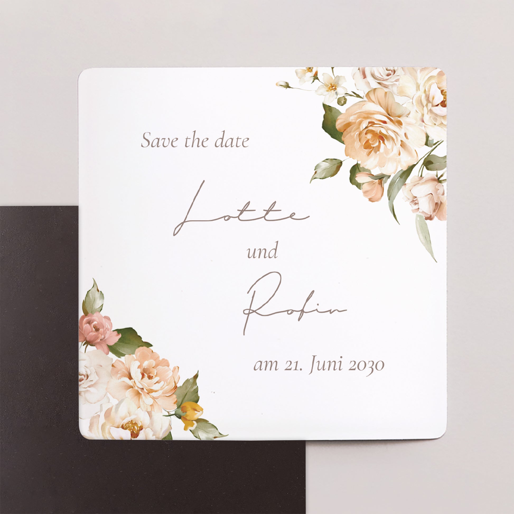 Save the date Karte Hochzeit Satz von 9, magnetisch. foto N° 1