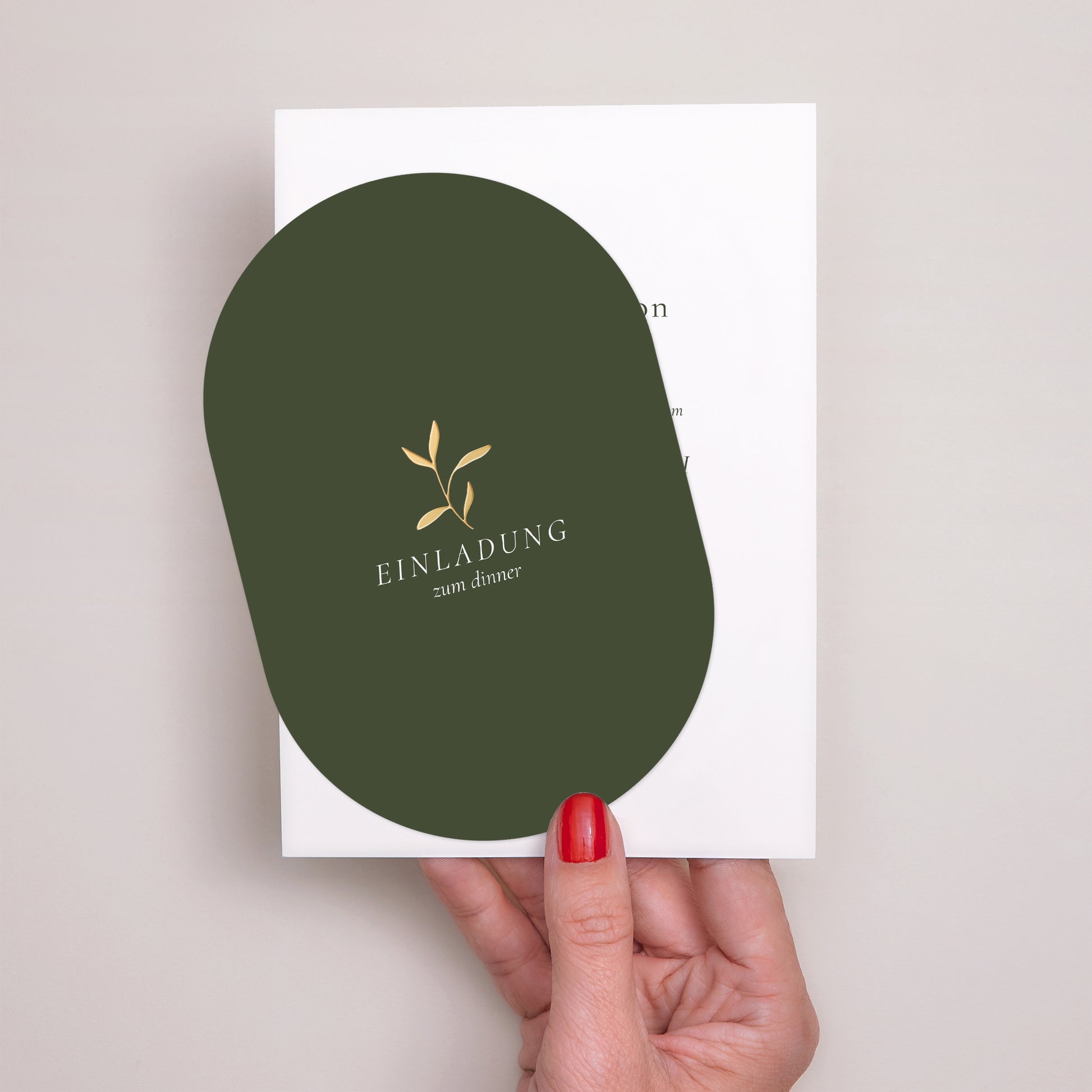 Hochzeitseinladung Banner, 2 Karten Romantischer Zweig III foto N° 2