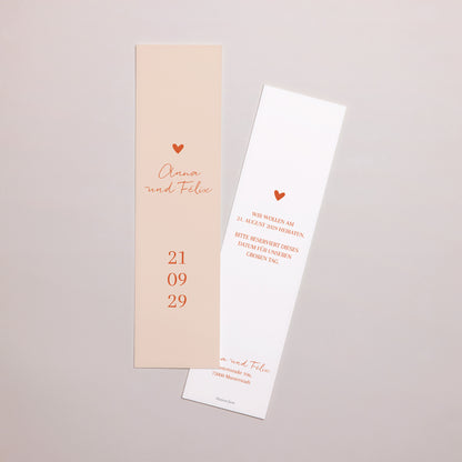 Save the date Karte Hochzeit Lesezeichen Liebe immer foto N° 1