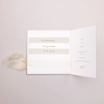 Hochzeitseinladung Quadratische Hülle, 3 Karten, Etikett foto N° 3