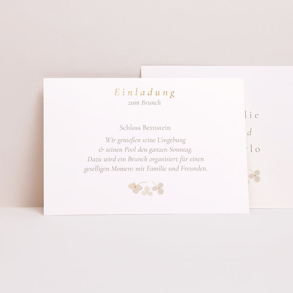 Einladungskarte Hochzeit Landschaft foto