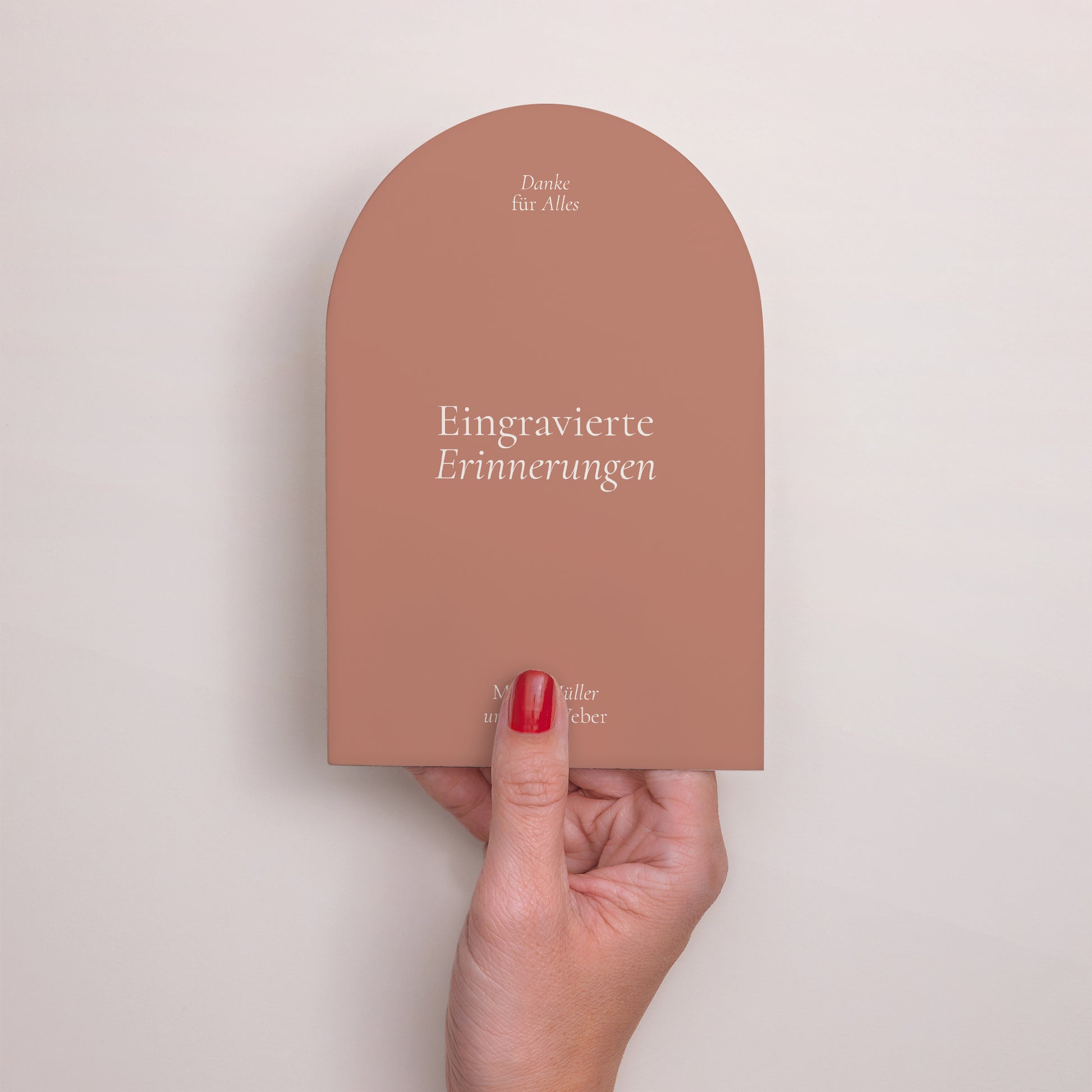 Dankeskarte Hochzeit Arche Elegante Typografie II foto N° 2