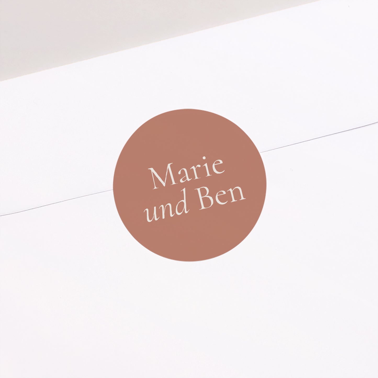 Sticker Hochzeit Rund Elegante Typografie II foto N° 2