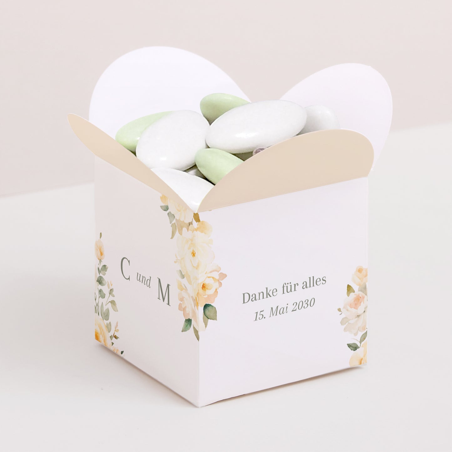Geschenkbox Hochzeit Schmetterlingsöffnung foto N° 1