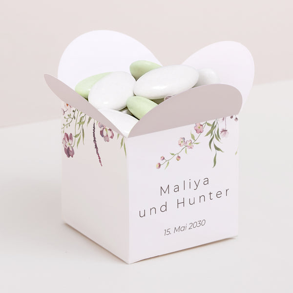Geschenkbox Hochzeit Schmetterlingsöffnung foto