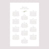 Sitzplan Hochzeit Porträt Kleine lila Blumen foto N° 2