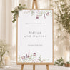 Begrüßungstafel Hochzeit Porträt 60 x 90 cm foto N° 1