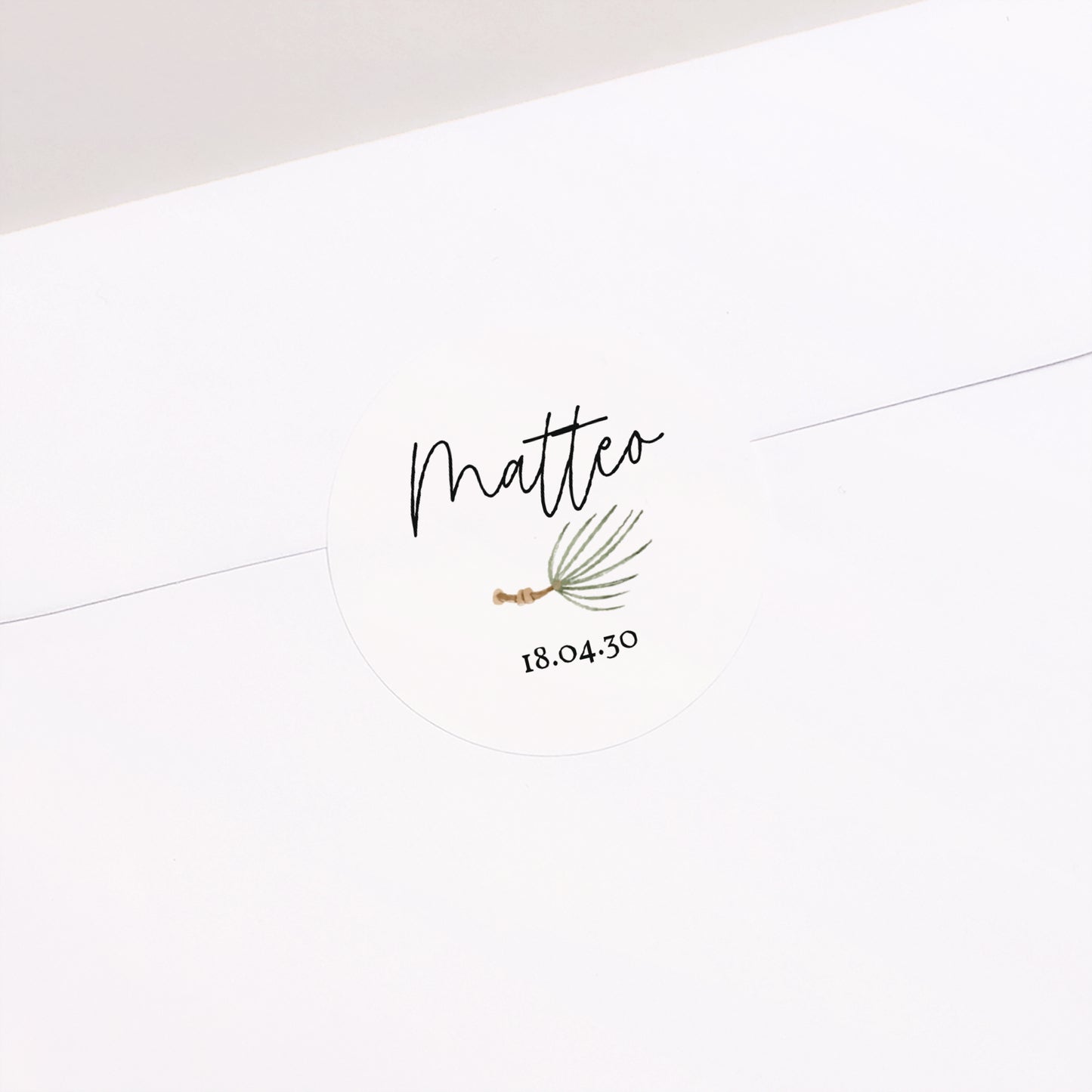 Sticker Geburt Rund Die Tiere des Waldes foto N° 2