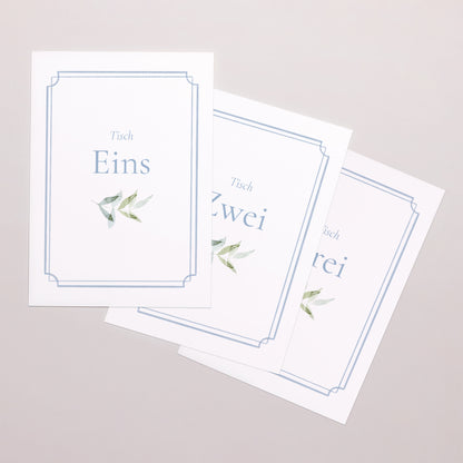 Tischnummern Hochzeit Rechteck Vintage Emblem foto N° 1