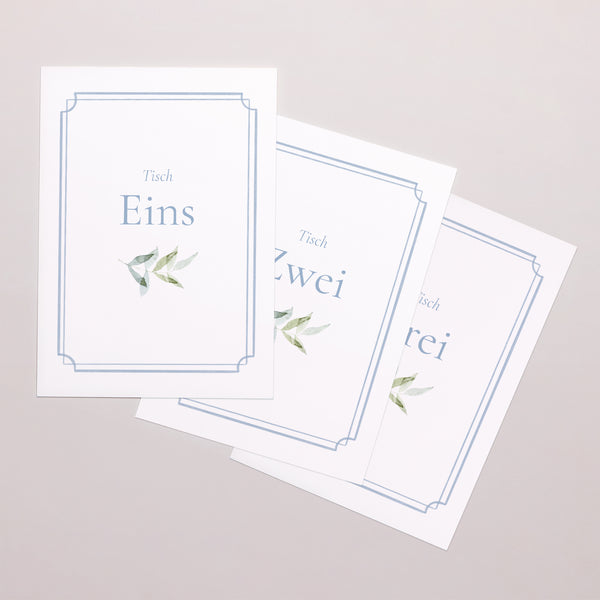 Tischnummern Hochzeit Rechteck Vintage Emblem foto