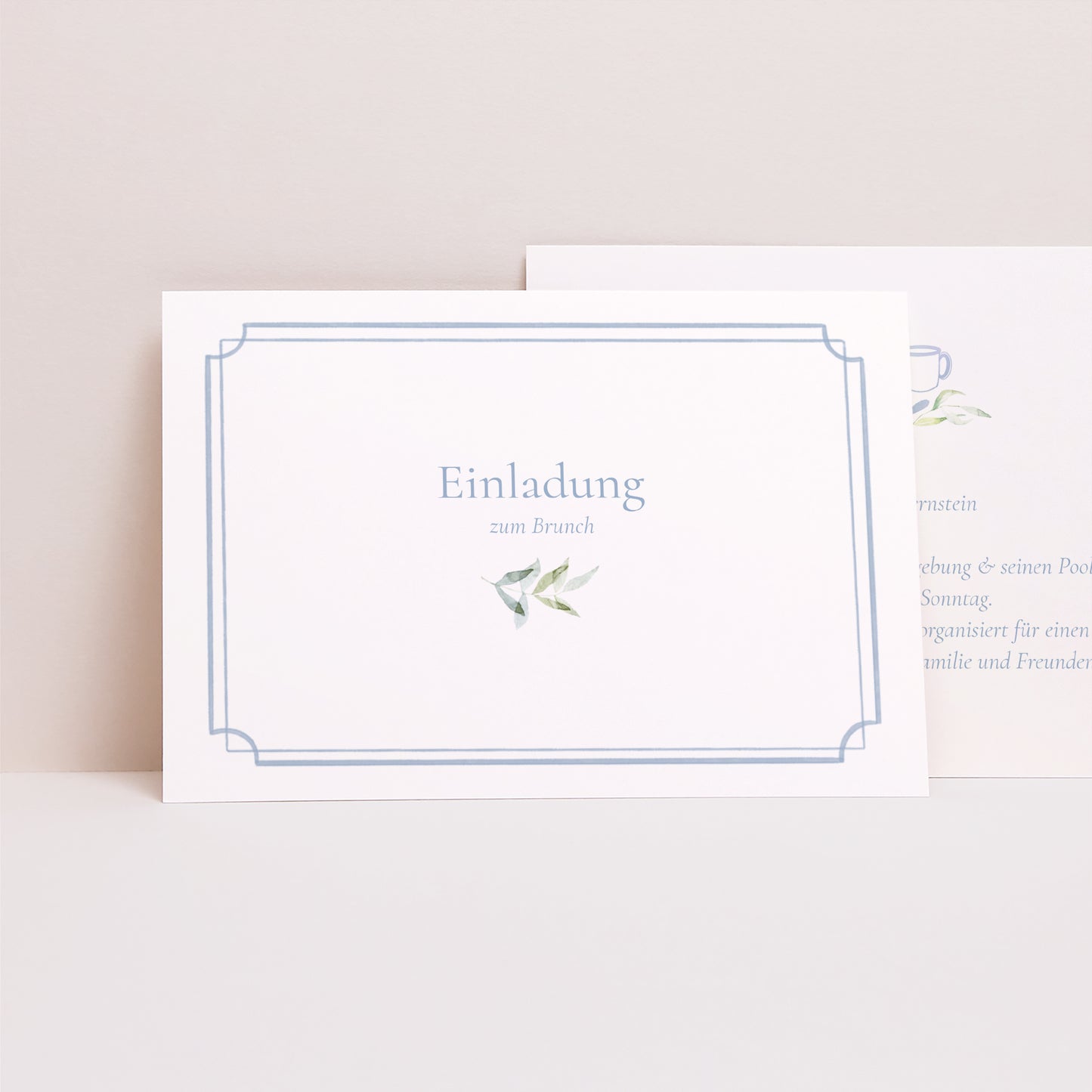 Einladungskarte Hochzeit Landschaft Vintage Emblem foto N° 1
