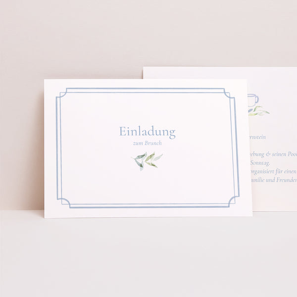 Einladungskarte Hochzeit Landschaft Vintage Emblem foto