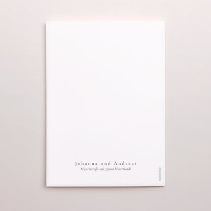 Dankeskarte Hochzeit Doppelflügelporträt Pflanzliche Einrahmung foto N° 3