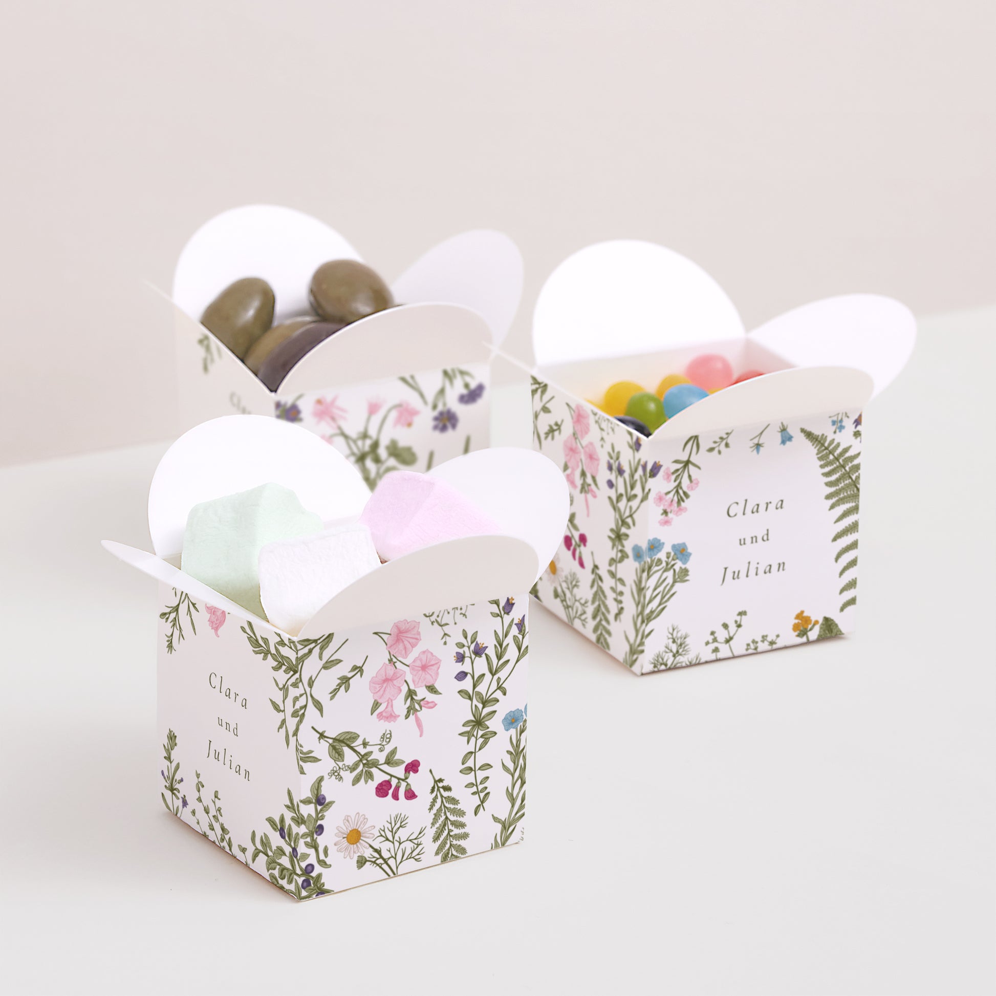 Geschenkbox Hochzeit Schmetterlingsöffnung Vintage Krone foto N° 3
