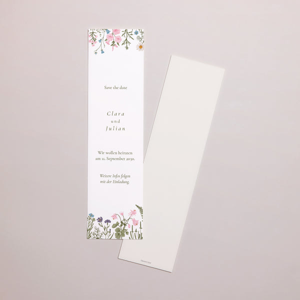 Save the date Karte Hochzeit Lesezeichen Vintage Krone foto