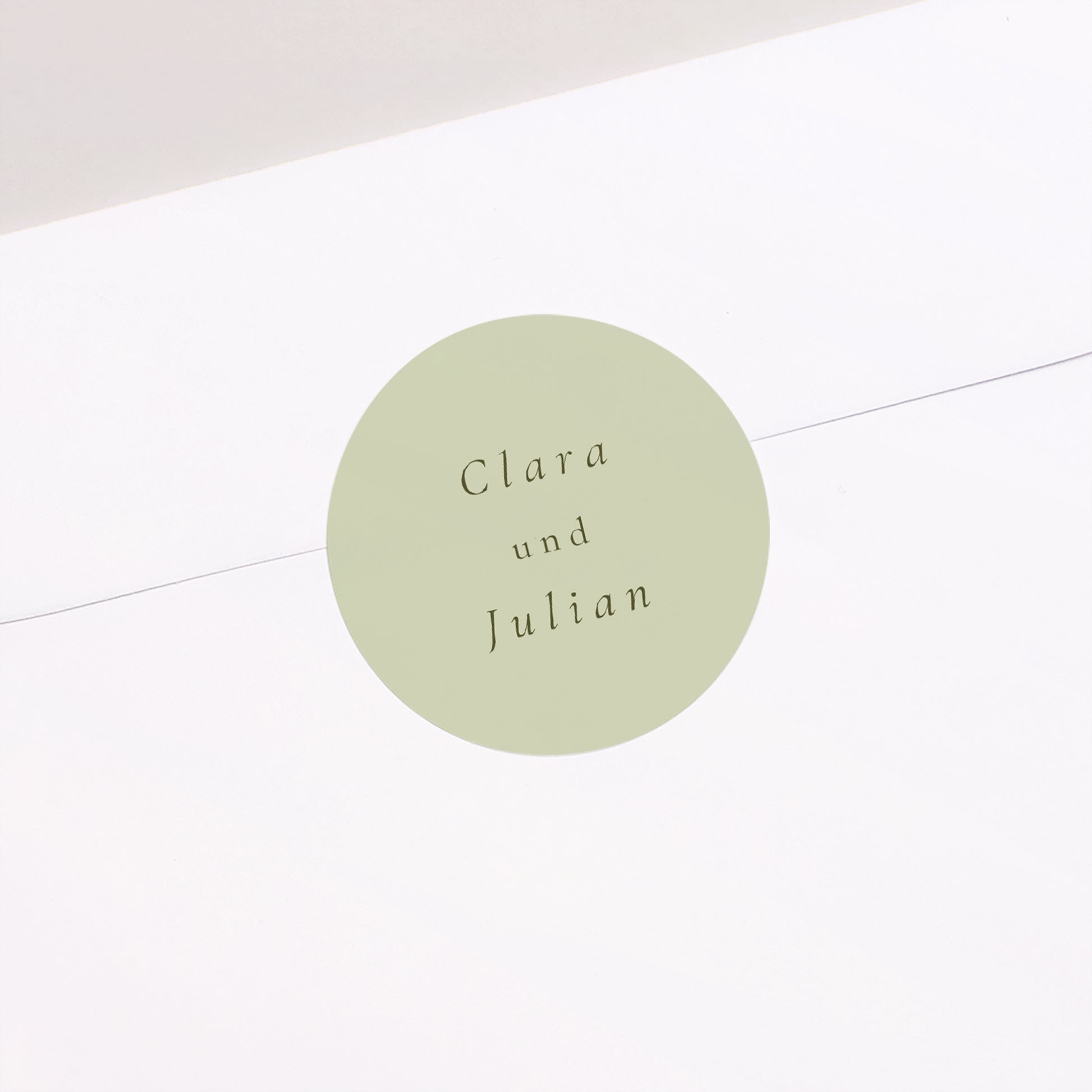 Sticker Hochzeit Rund Vintage Krone foto N° 2